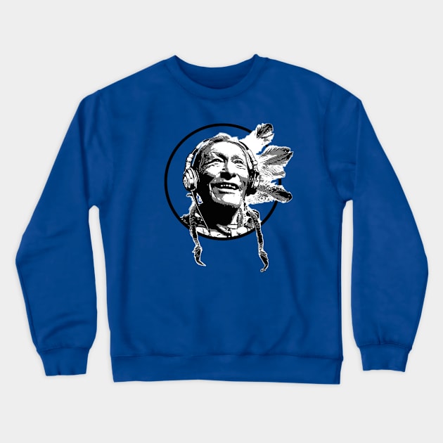 Listening to Coyote Crewneck Sweatshirt by MartinezArtDesign